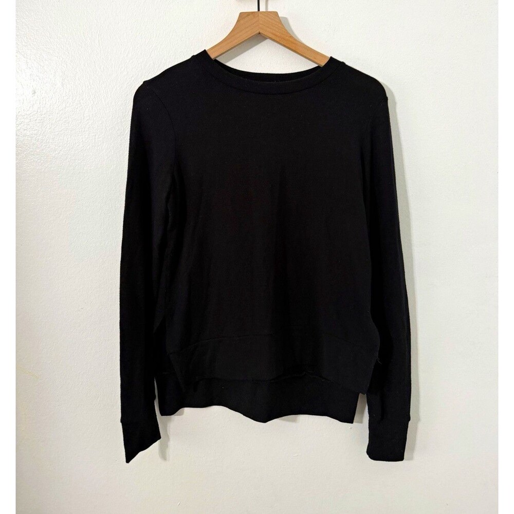 Beyond Yoga Women’s Black Solid Knit Crew Neck Pullover Sweater Long Sleeve XS